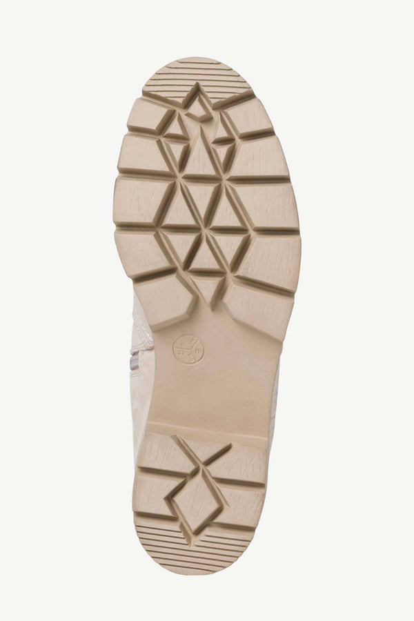 Elo TMR Unisex Long Leather Chelsea Boots Ivory