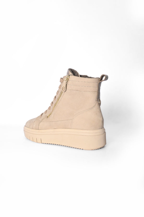 Elo TMR Unisex Zipper Joensu Ankle Boots Beige