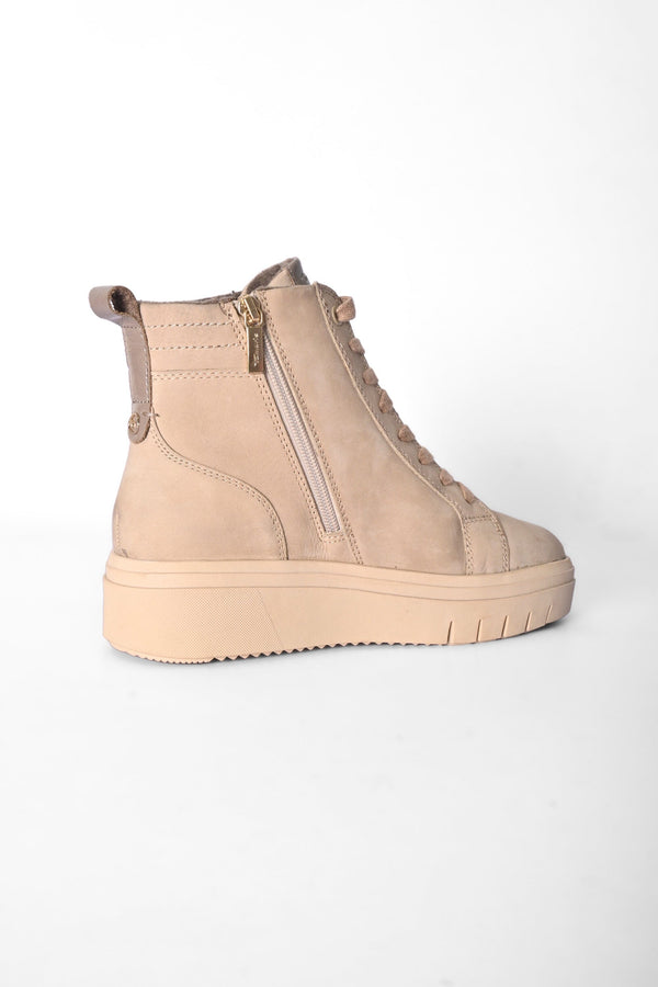 Elo TMR Unisex Zipper Joensu Ankle Boots Beige