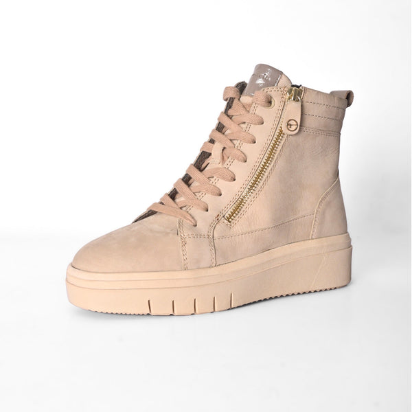elo TMR Unisex Zipper Joensu Ankle Boots Beige