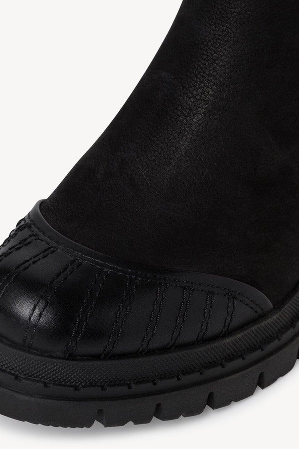 Elo TMR Women's Round Tip Leather Boots Black