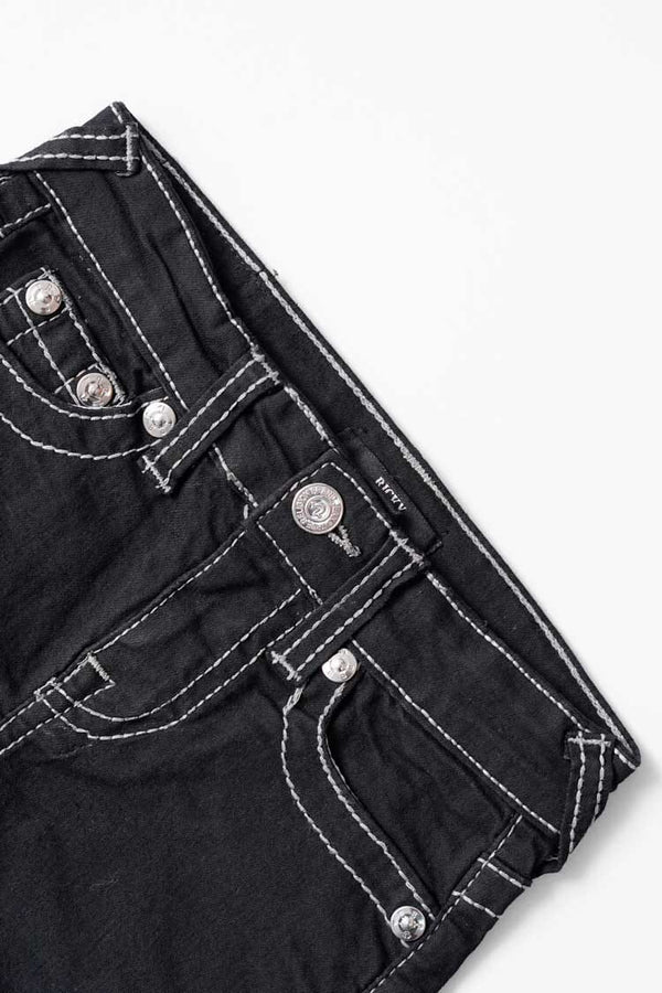 Elo TR Boy's Relaxed Straight Denim Shorts Black