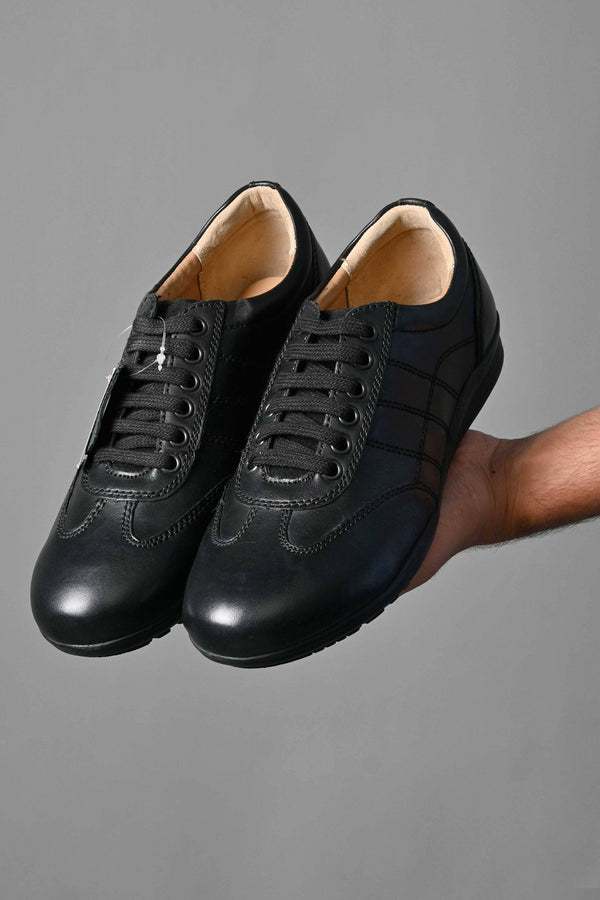 Elo Trappeur Unisex Gilmore Leather Sneakers Black