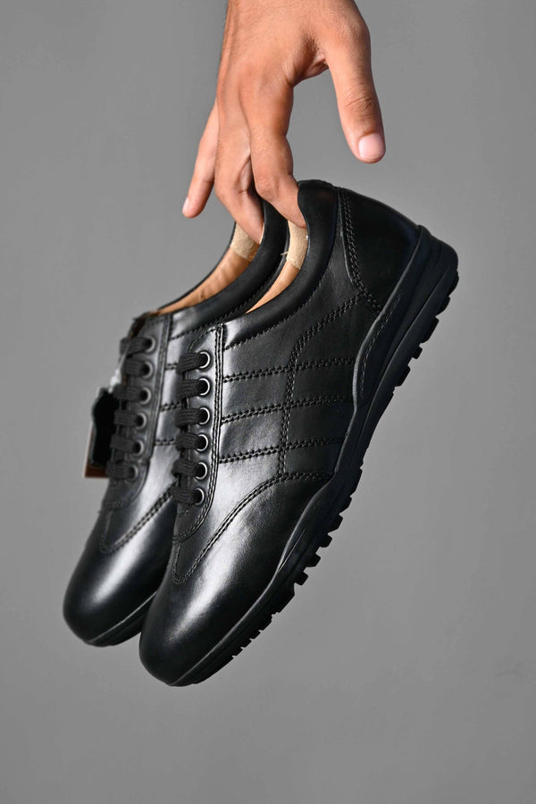 elo Trappeur Unisex Gilmore Leather Sneakers Black