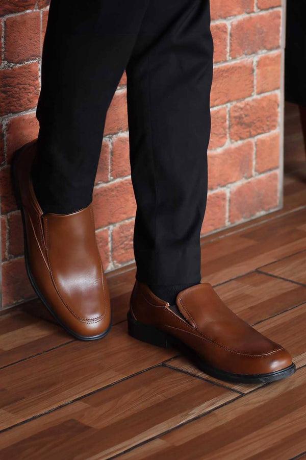 Elo Trappuer Men's Leather Formal Shoes Brown