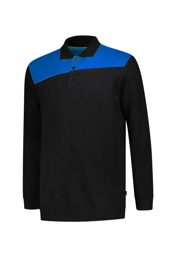 elo Tricorp Men's Contrast Panel Polo Sweater Navy