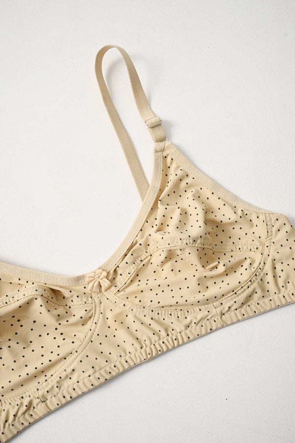 Elo Tulip Women's Polka Dots Stretchable Bra Skin