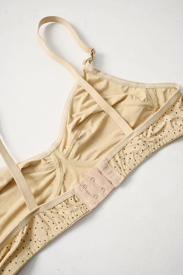 Elo Tulip Women's Polka Dots Stretchable Bra Skin