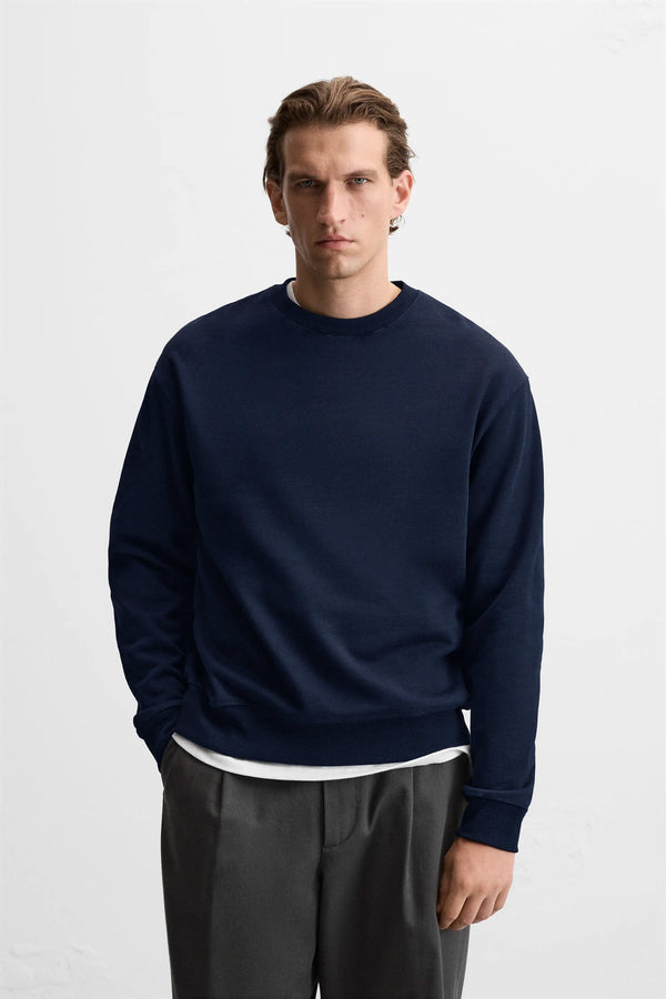 Elo Tuman Men's Fleece Sweat Shirt Navy