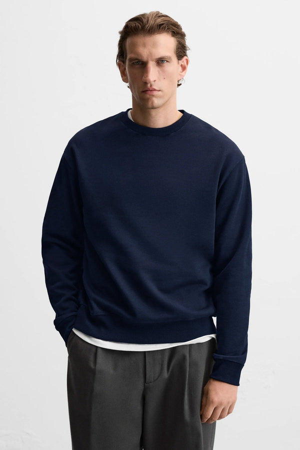 elo Tuman Men's Fleece Sweat Shirt Navy