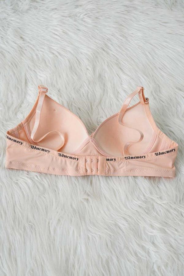 Elo Uamemory Women's Padded Bra Powder Pink