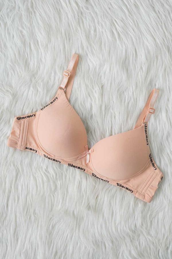 Elo Uamemory Women's Padded Bra Powder Pink