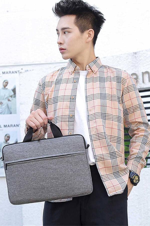 Elo Unisex Detachable Strap Laptop Bag Grey