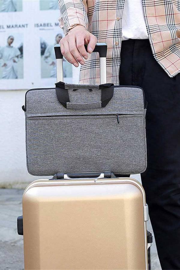 elo Unisex Detachable Strap Laptop Bag Grey