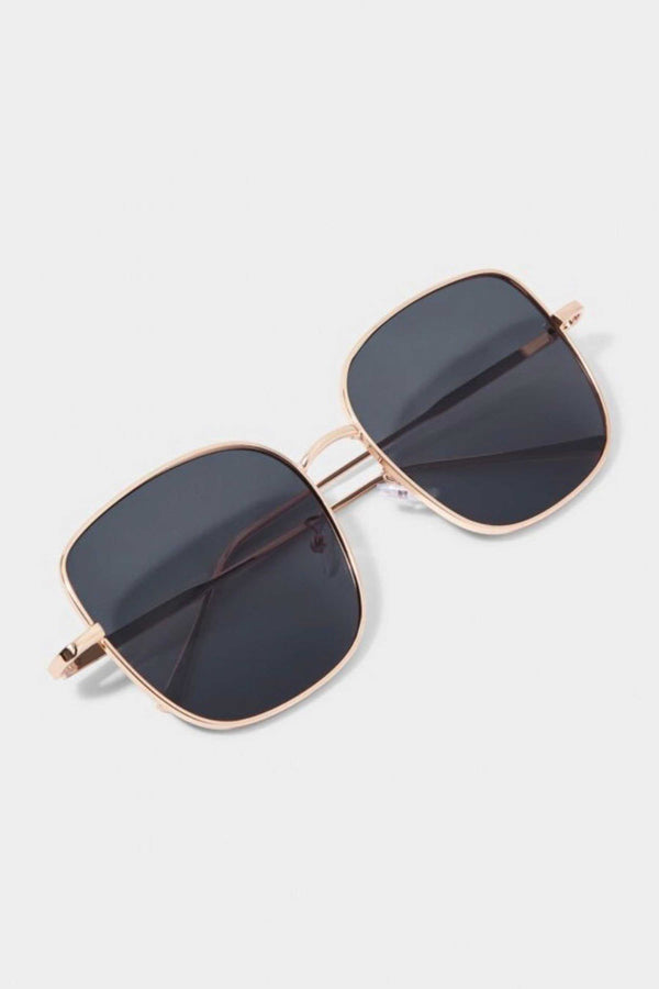 Elo Unisex Double Bridge Aviator Sunglasses Navy