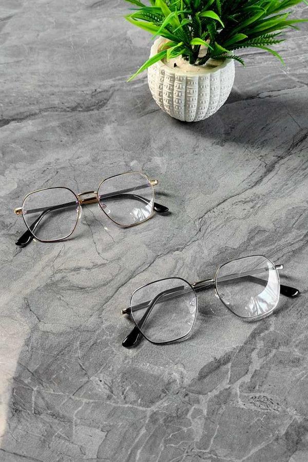 Elo Unisex Hexagon Premium Sunglasses White