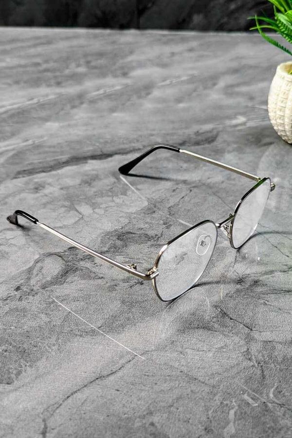 elo Unisex Hexagon Premium Sunglasses White