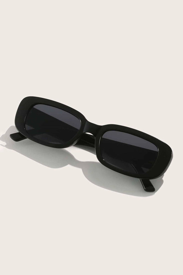 elo Unisex Oval Retro Sunglasses Black