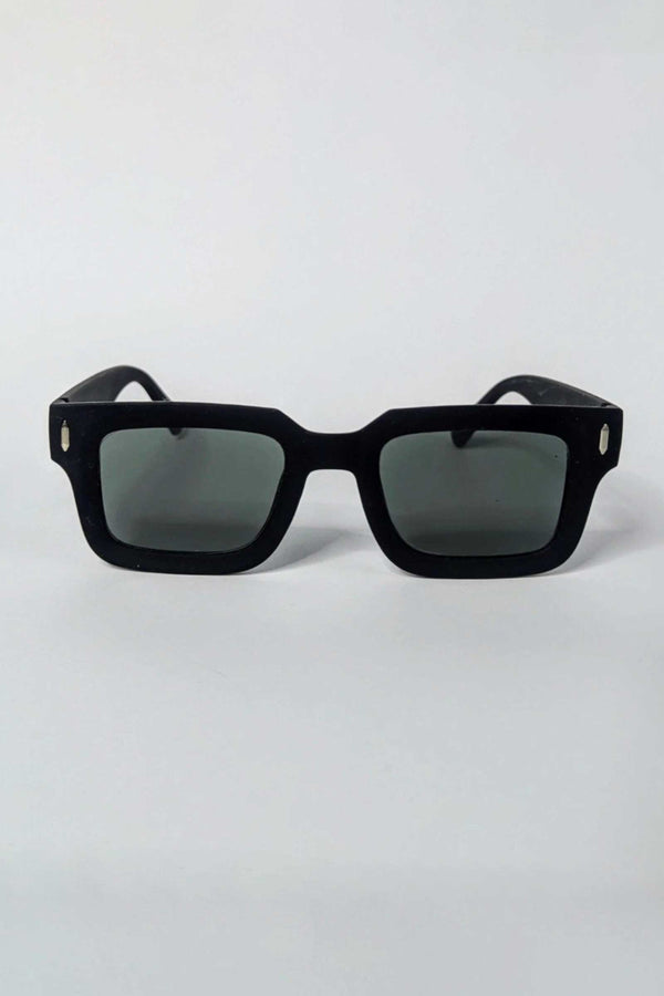 Elo Unisex Rectangular Premium Sunglasses Black