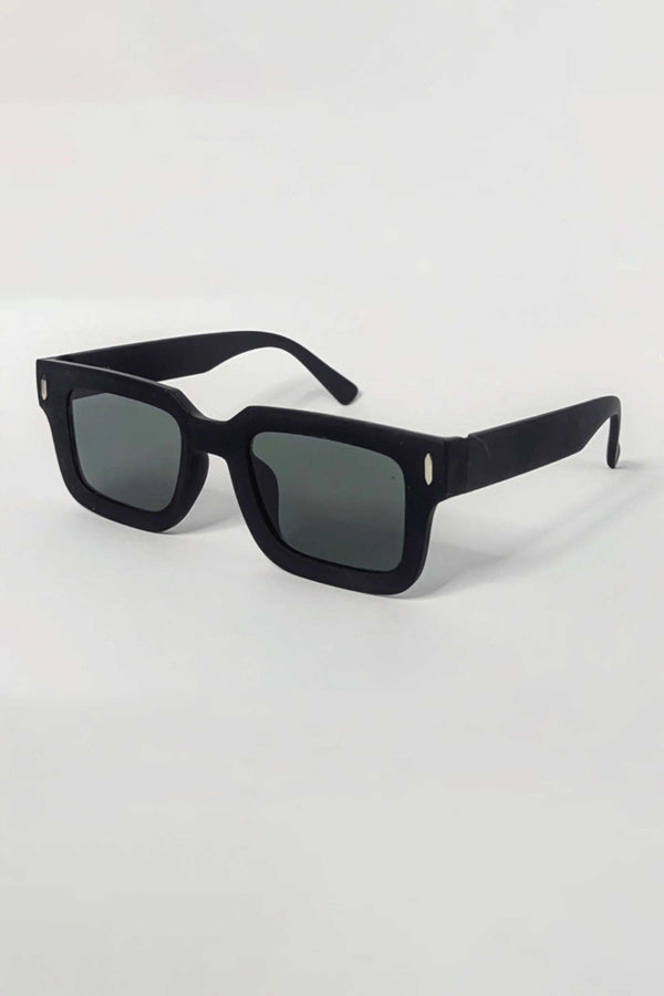 elo Unisex Rectangular Premium Sunglasses Black