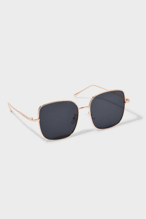 elo Unisex Square Aviator Sunglasses Black