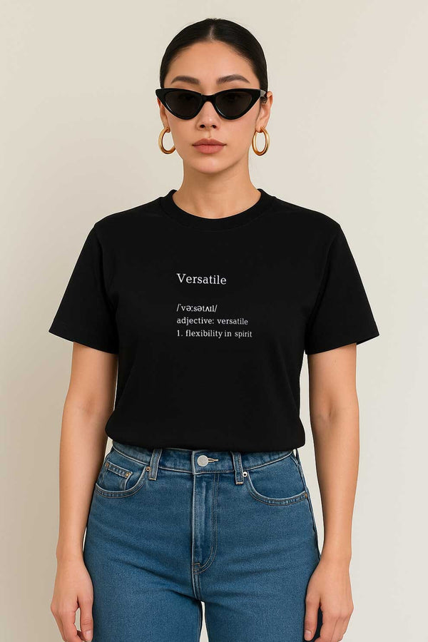 Elo Unisex Versatile Printed Tee Shirt Black
