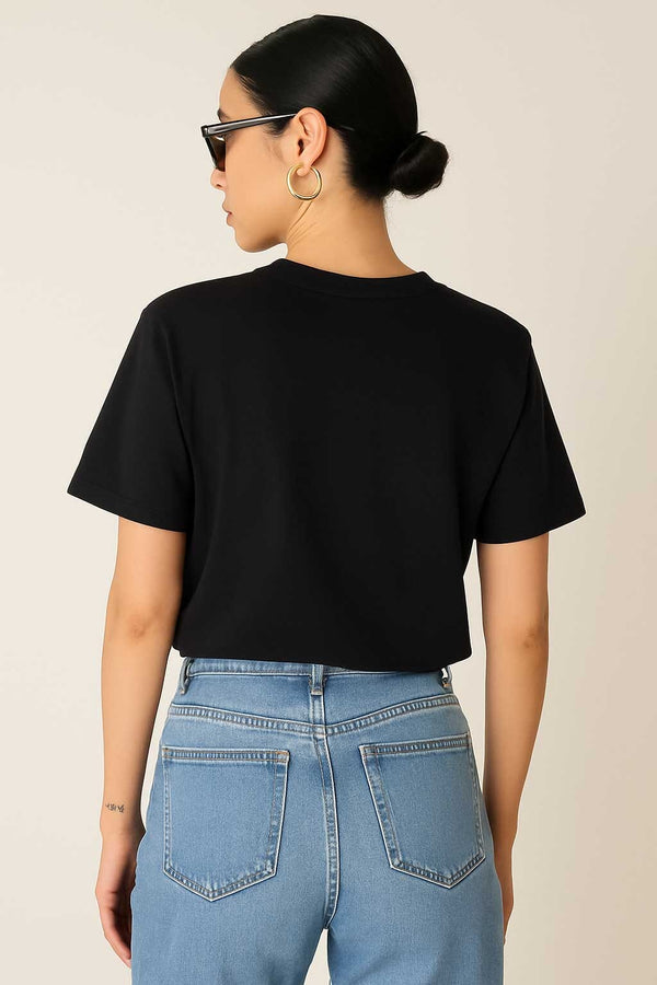 Elo Unisex Versatile Printed Tee Shirt Black