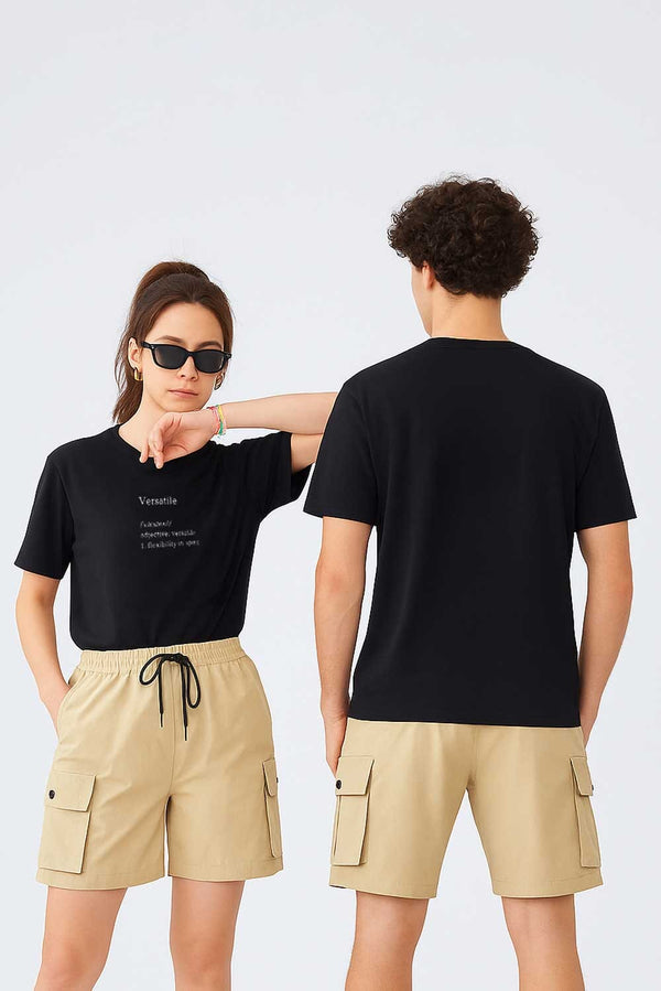 elo Unisex Versatile Printed Tee Shirt Black