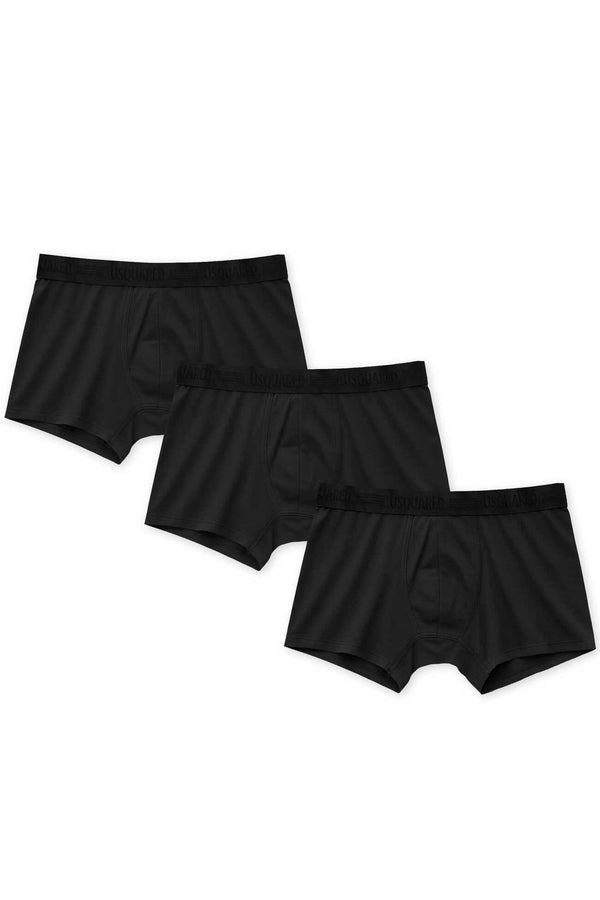 elo USQUARED Men's Bamboo Boxers - Pack of 3 Black