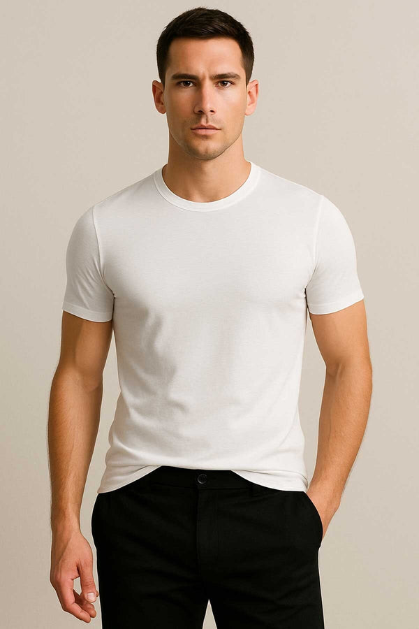 Elo USQUARED Men's Bamboo Tee Shirt White