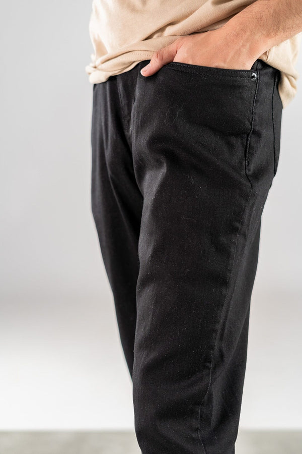 Elo Vintage Men's Classic Regular Fit Denim Black