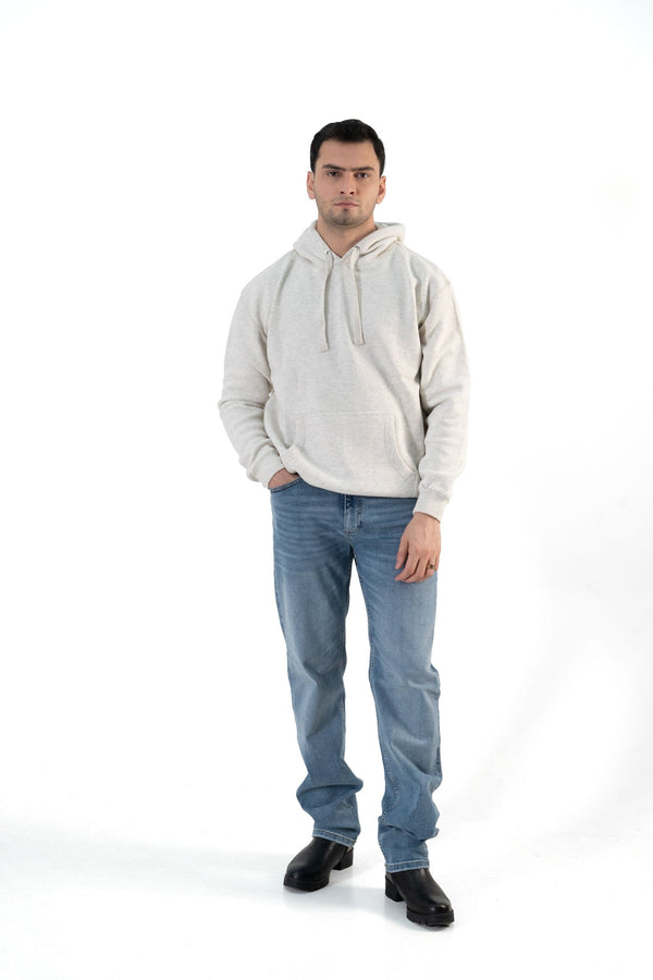 Elo VYC Men's Fleece Pullover Hoodie Melange Grey