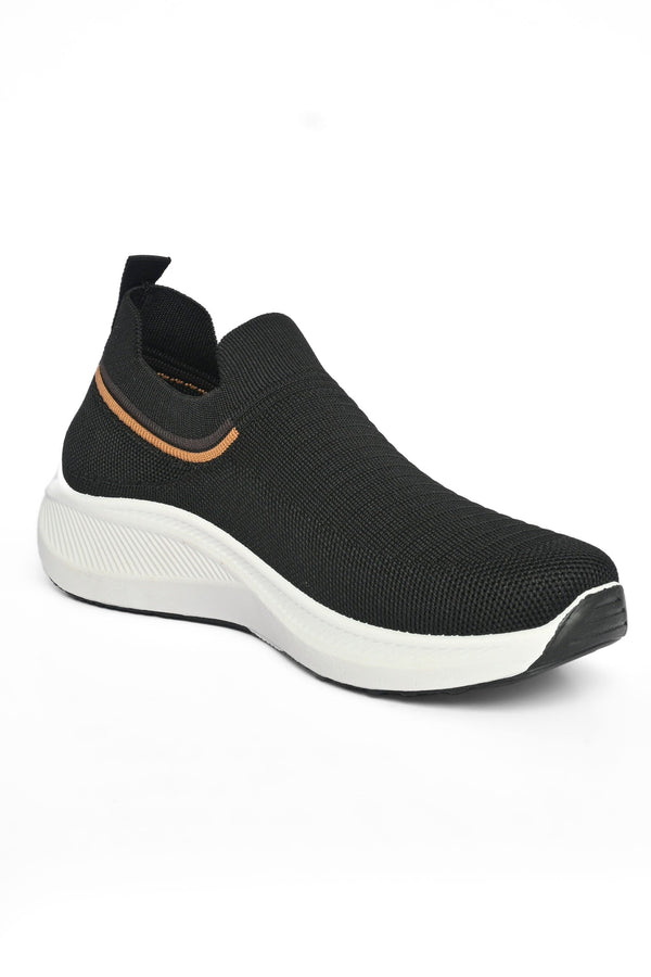 Elo Walk Men's Classic Slip On Jogging Shoes Black