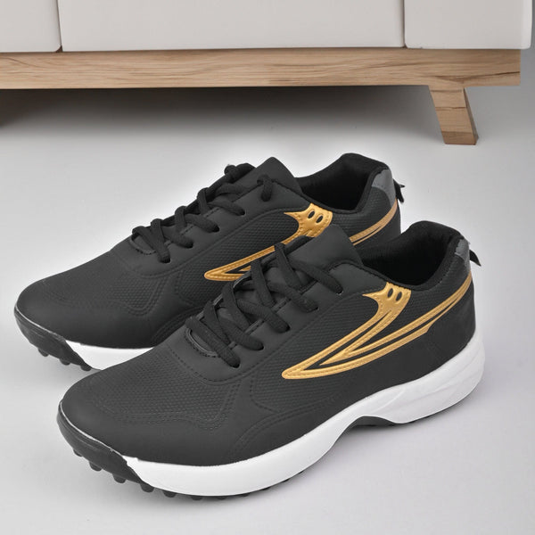 elo Walk Men's Evora Gripper Jogging Shoes Black