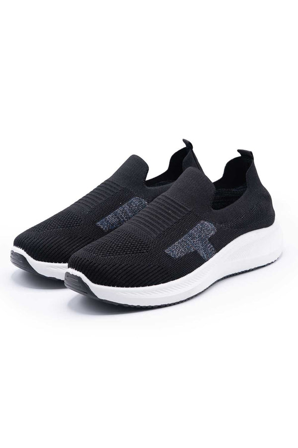 Elo Walk Men's Slip-On Sneakers Black