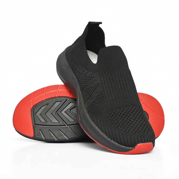 elo Walk Men's Slip On Soft Jogging Shoes Black