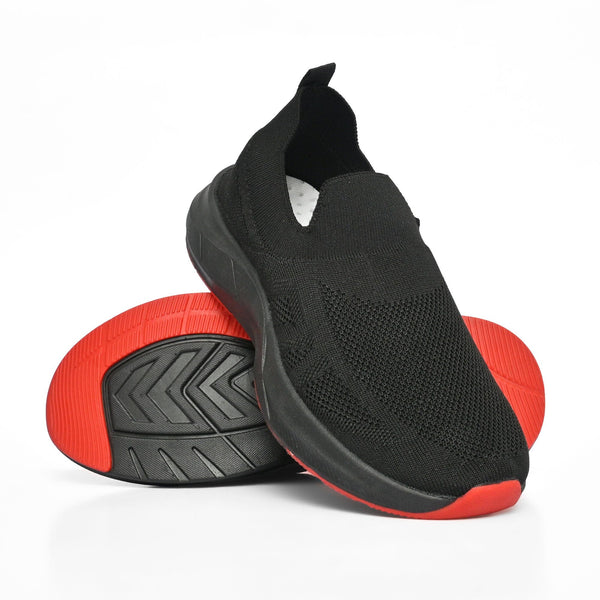 elo Walk Men's Slip On Talin Jogging Shoes Black