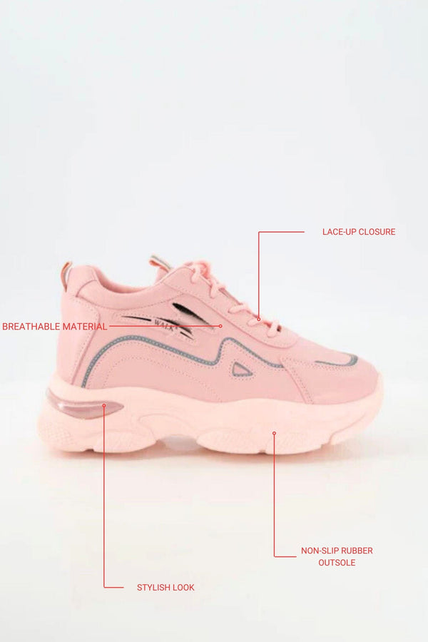 Elo Walk Women's Lace-Up Sneakers Black