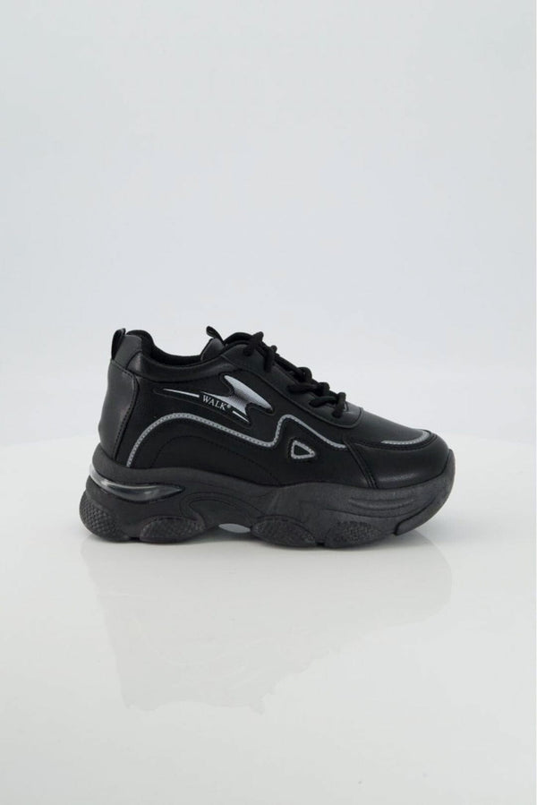 elo Walk Women's Lace-Up Sneakers Black