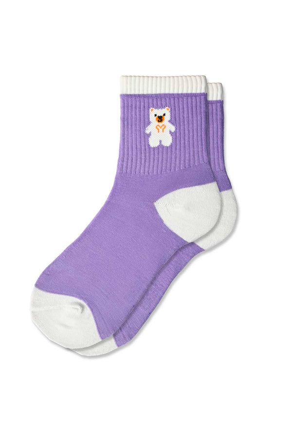 Elo Women Greece Ankle Socks - Pack Of 2 Purple