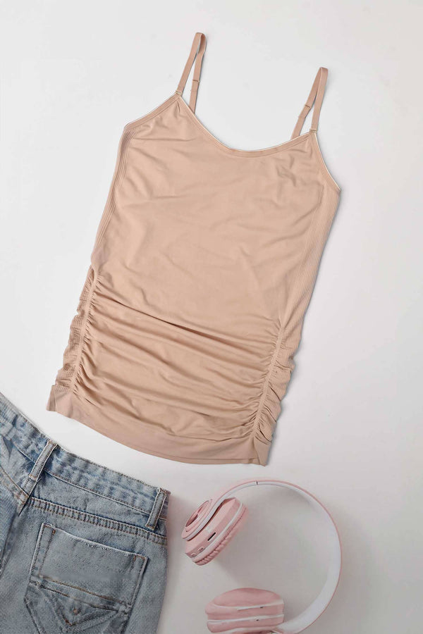 Elo Women's Adjustable Strap Style Tank Top Brown