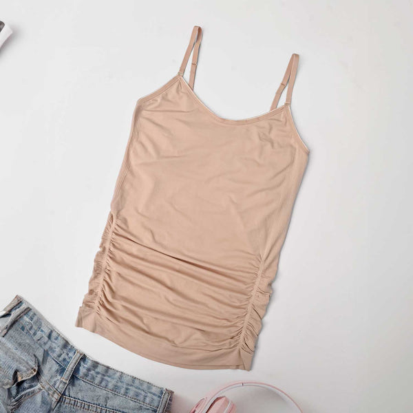 Elo Women's Adjustable Strap Style Tank Top Brown