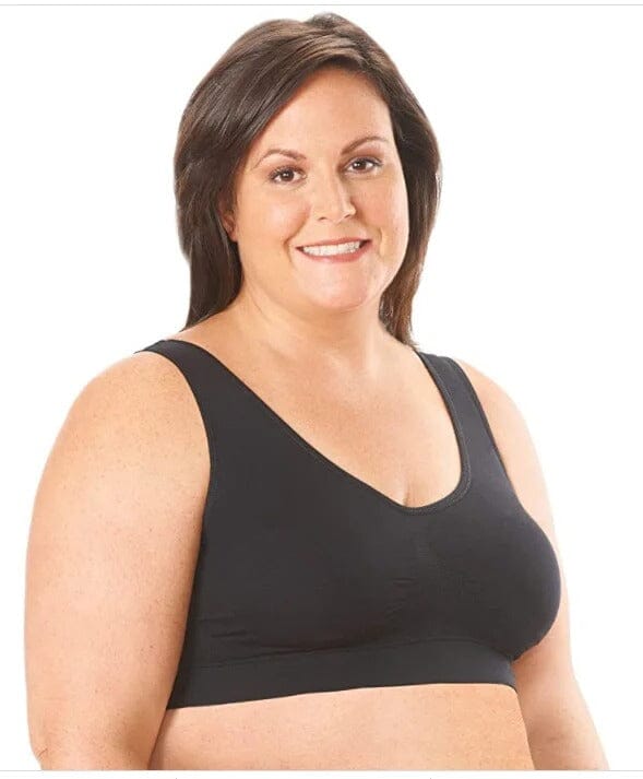 elo Women's Back Yoga Vest Sports Bra Black