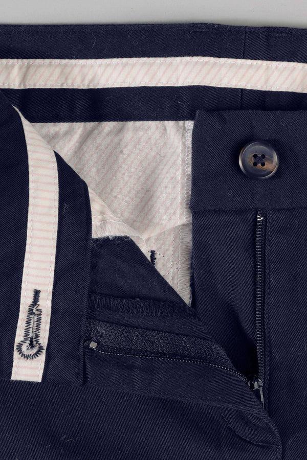 Elo Women's Brussels Slim Fit Chino Pants Navy