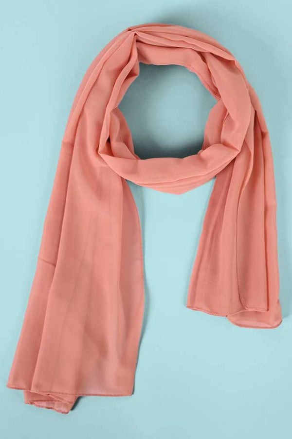 Elo Women's Chiffon Head Scarf Mud