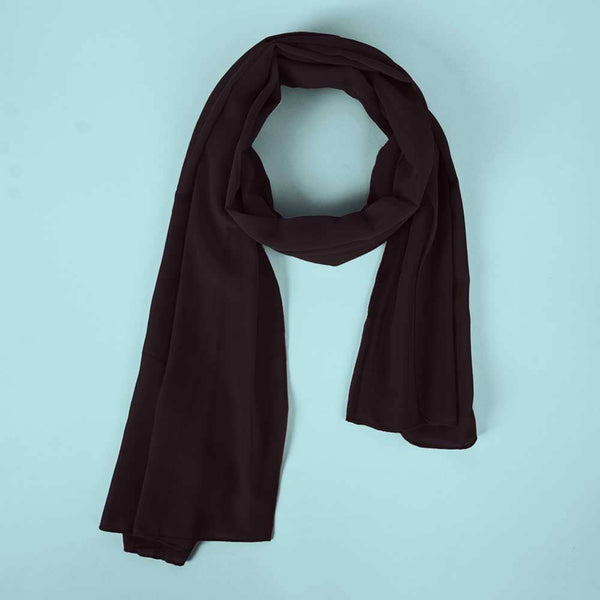 Elo Women's Chiffon Head Scarf Mud