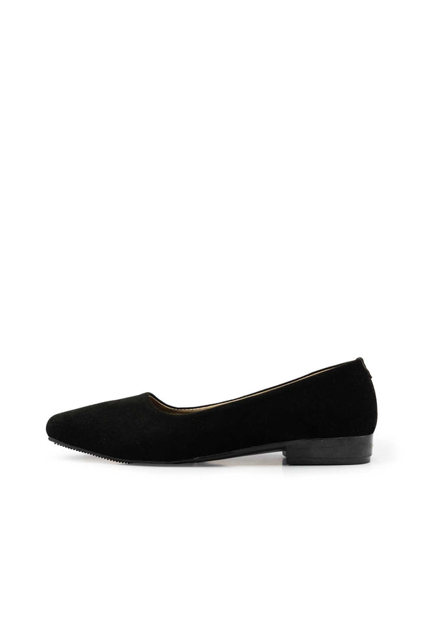 elo Women's Classic Velvet Coat Shoes Black