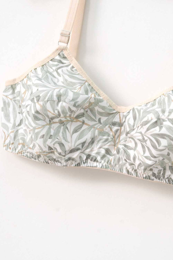 Elo Women's Contrast Printed Cotton Bra
