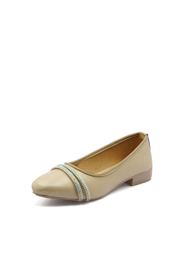 Elo Women's Embellished Straps Pump Shoes Brown