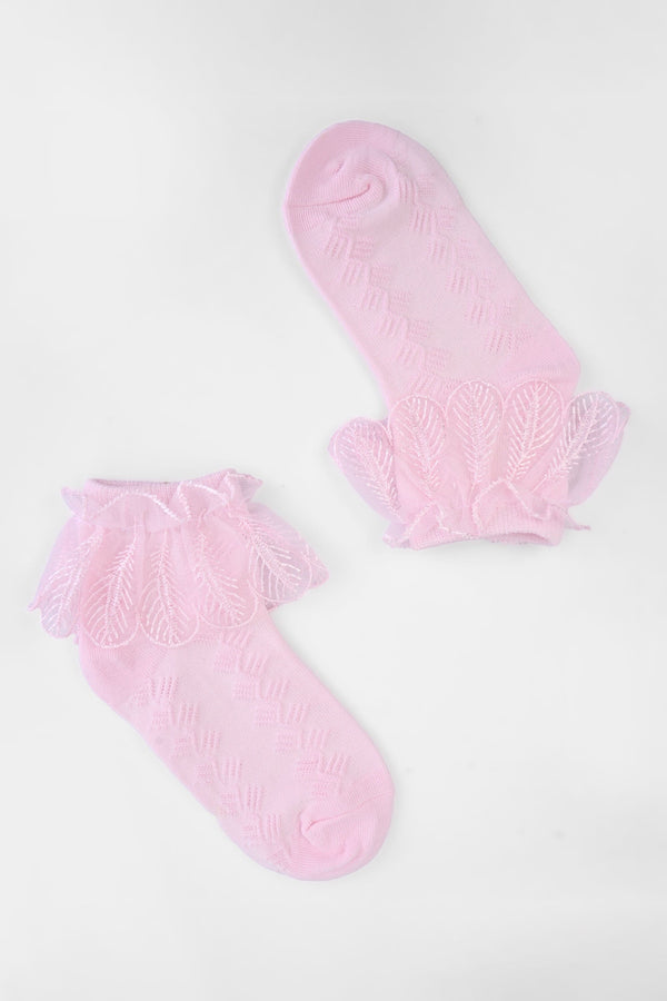 elo Women's Fancy Style Anklet Socks Lilac